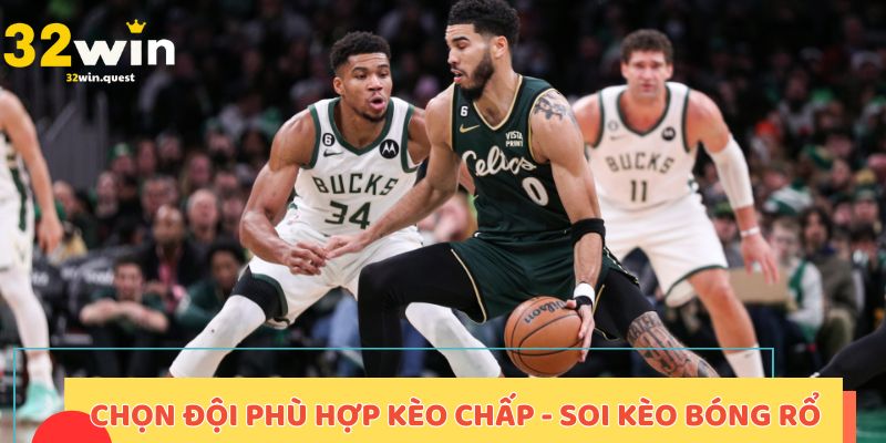 Chọn đội phù hợp kèo chấp - Soi kèo bóng rổ